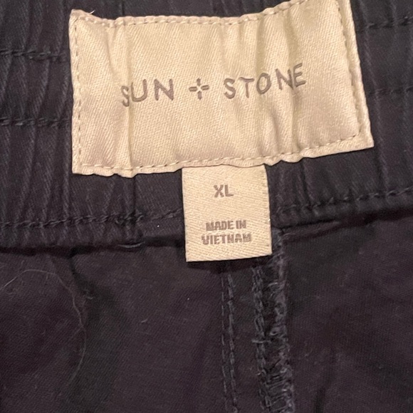 Mens Sun & Stone Nvy Blue joggers. XL. EUC. - Picture 3 of 6